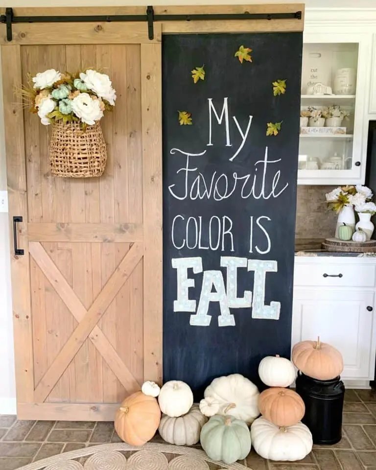 Fall Chalkboard Designs for Pantries