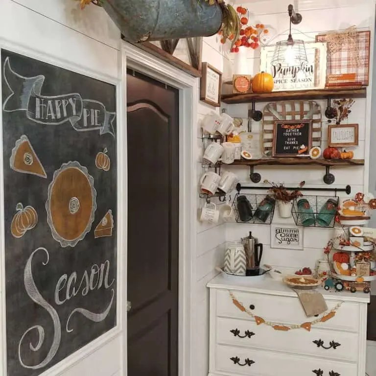 Fall Coffee Display