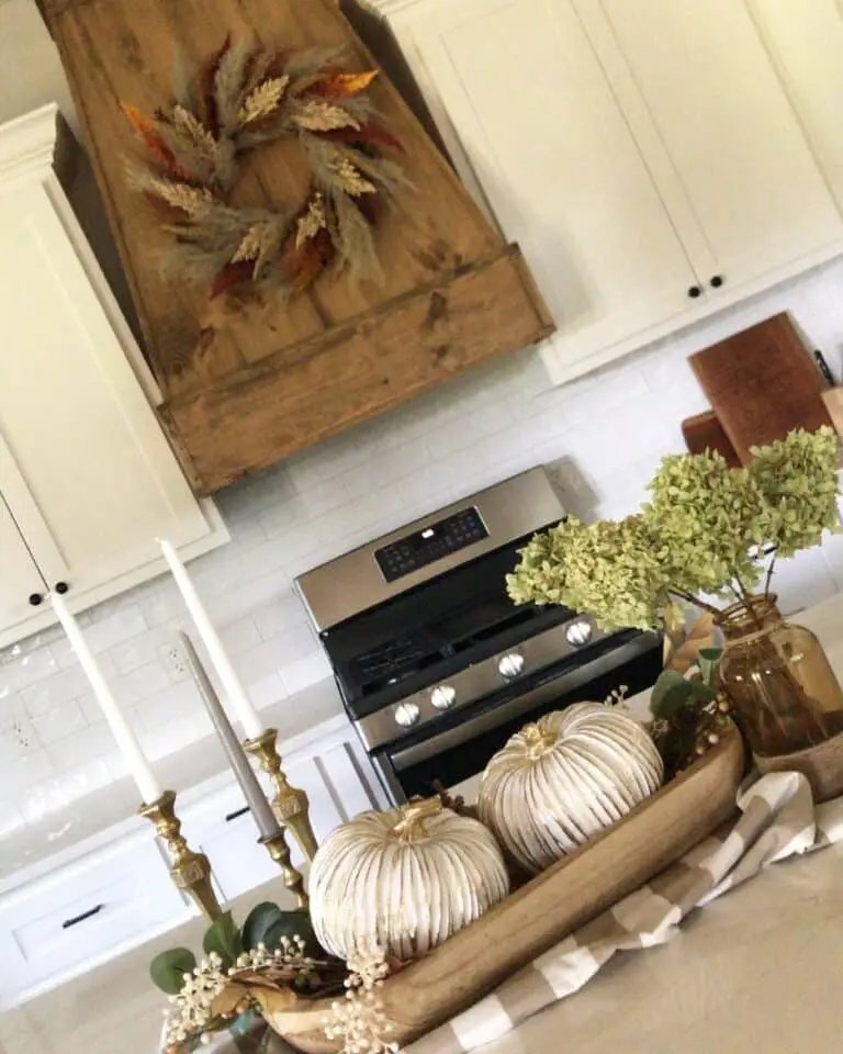 Fall Décor on Kitchen Island
