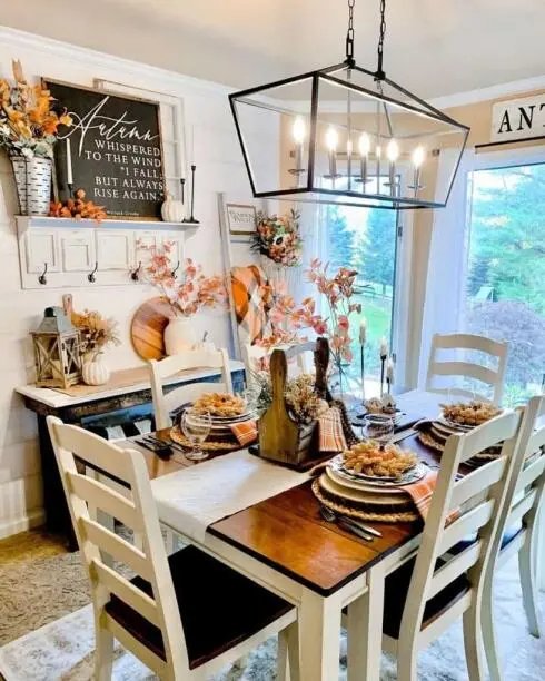 Fall Dining Room Decor
