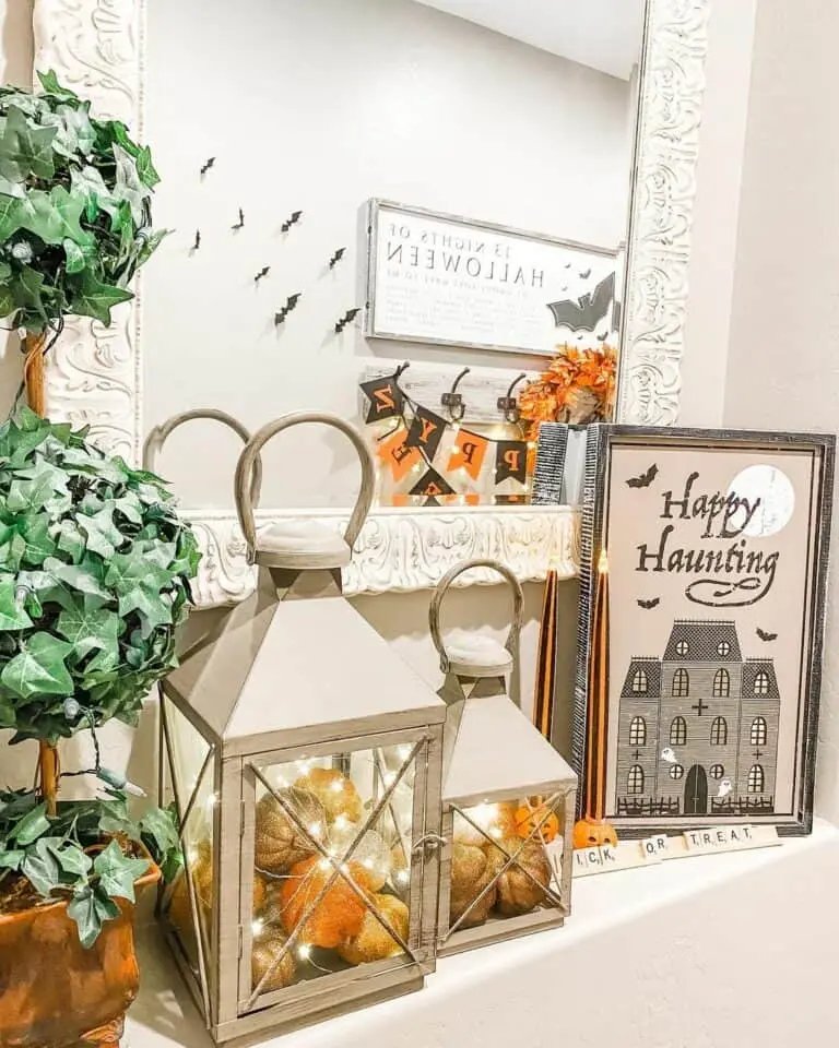Fall Lantern Decoration Idea