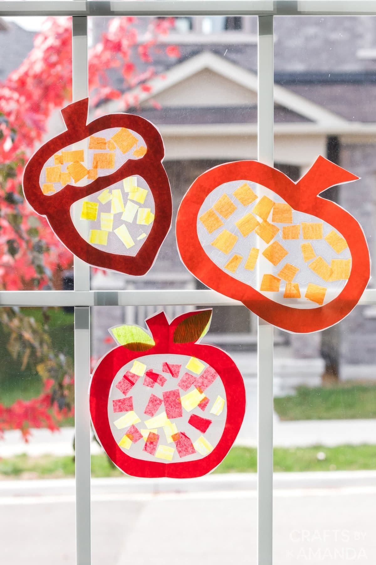 Fall-Themed Suncatchers