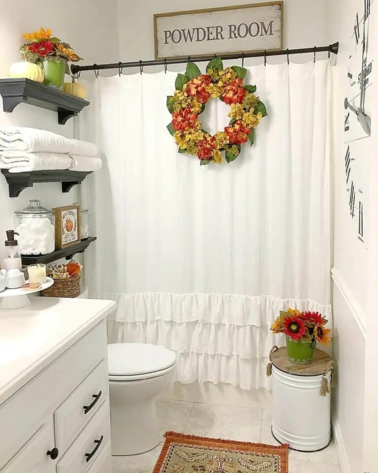 Fall Wreath Ideas for Bathrooms