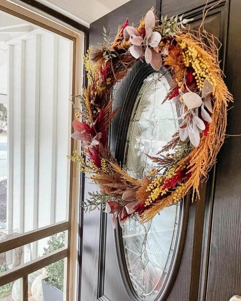 Fall Wreaths for Dark Doors