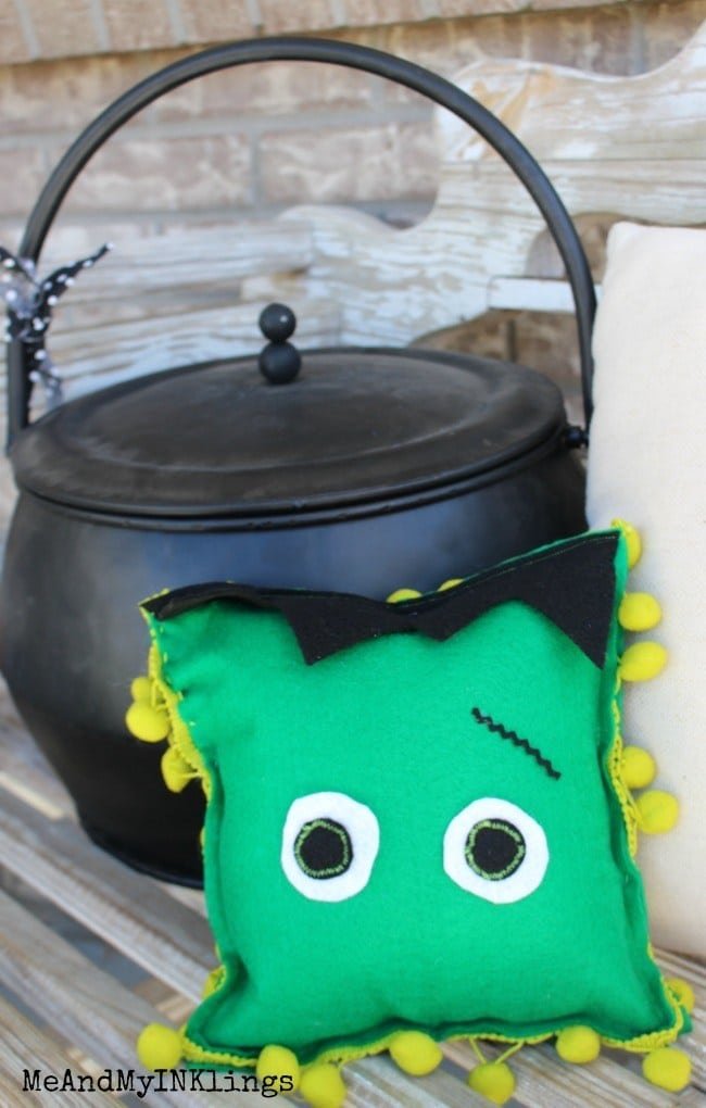 Felt Ghost and Frankenstein Decorations