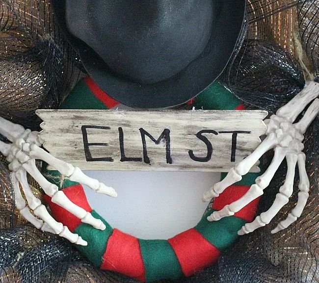Freddy Krueger Wreath Design