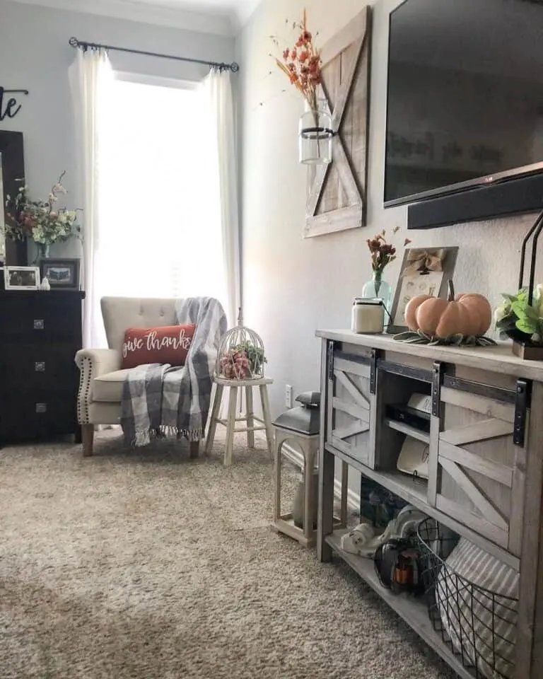Gray Corner with Sideboard