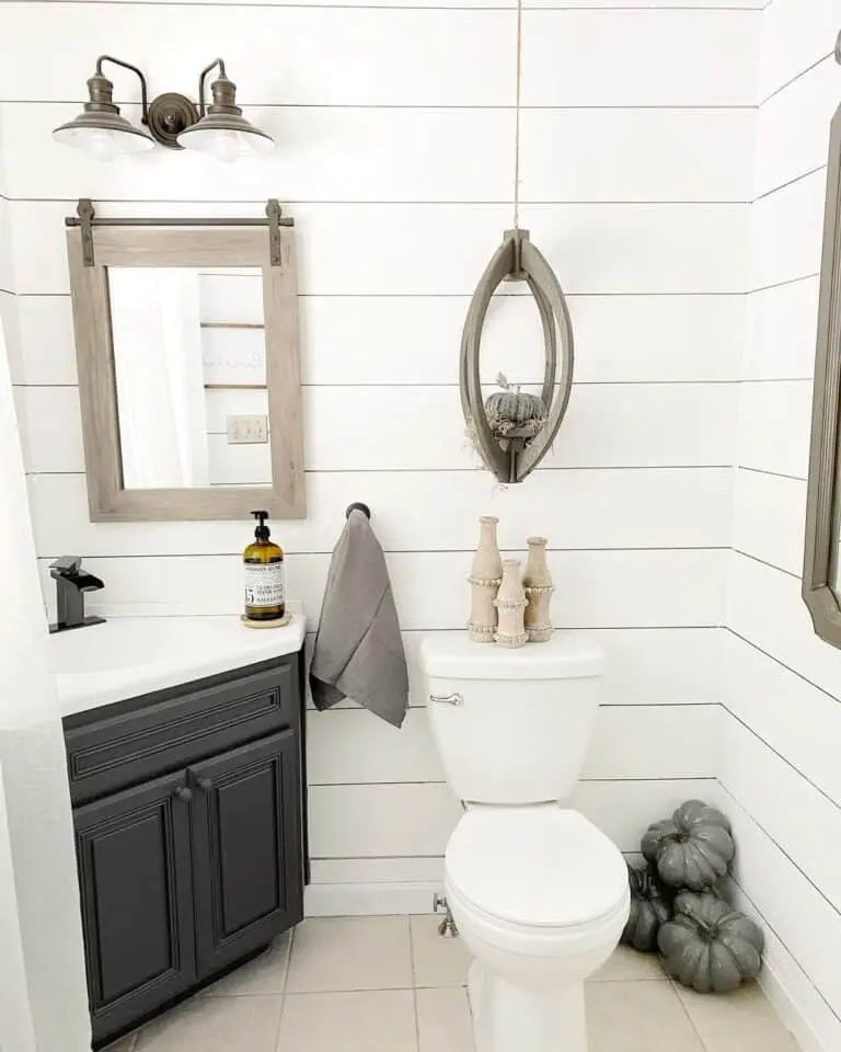 Gray Pumpkin Decor