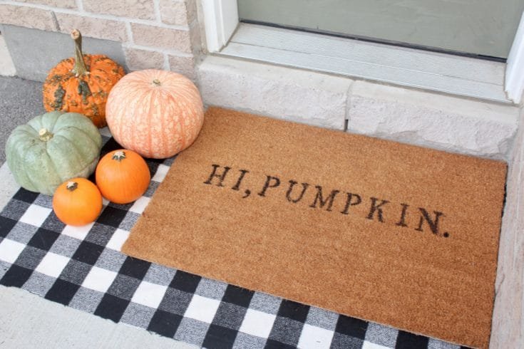 Halloween Greeting Door Mat