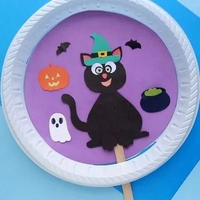 Halloween Paper Plate Witch