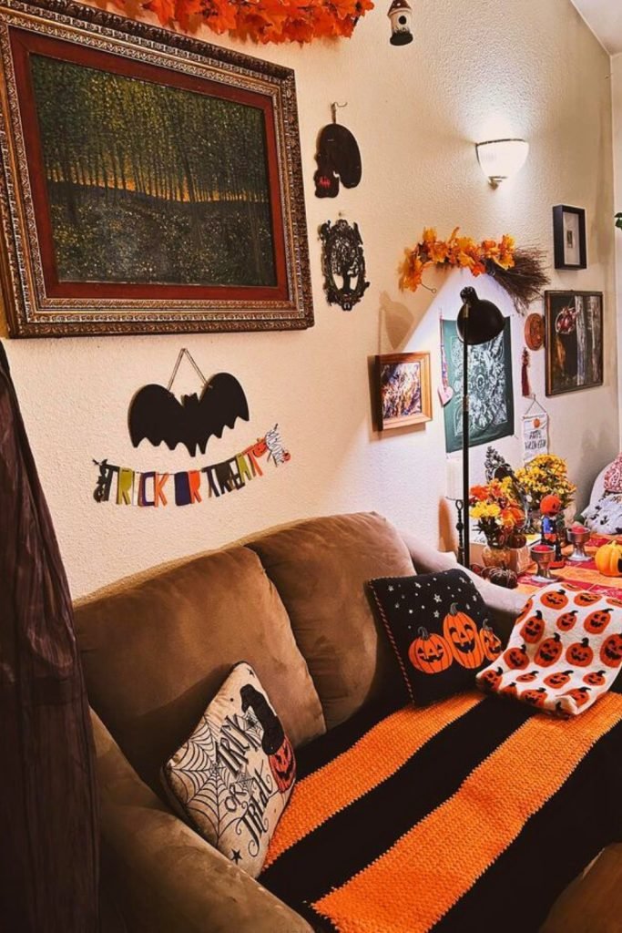 Halloween-Themed Living Room Decor
