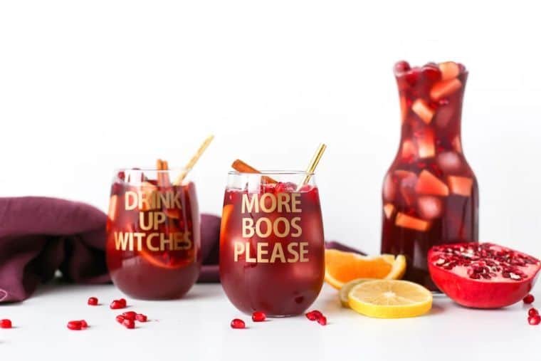Halloween Wine Glass Craft