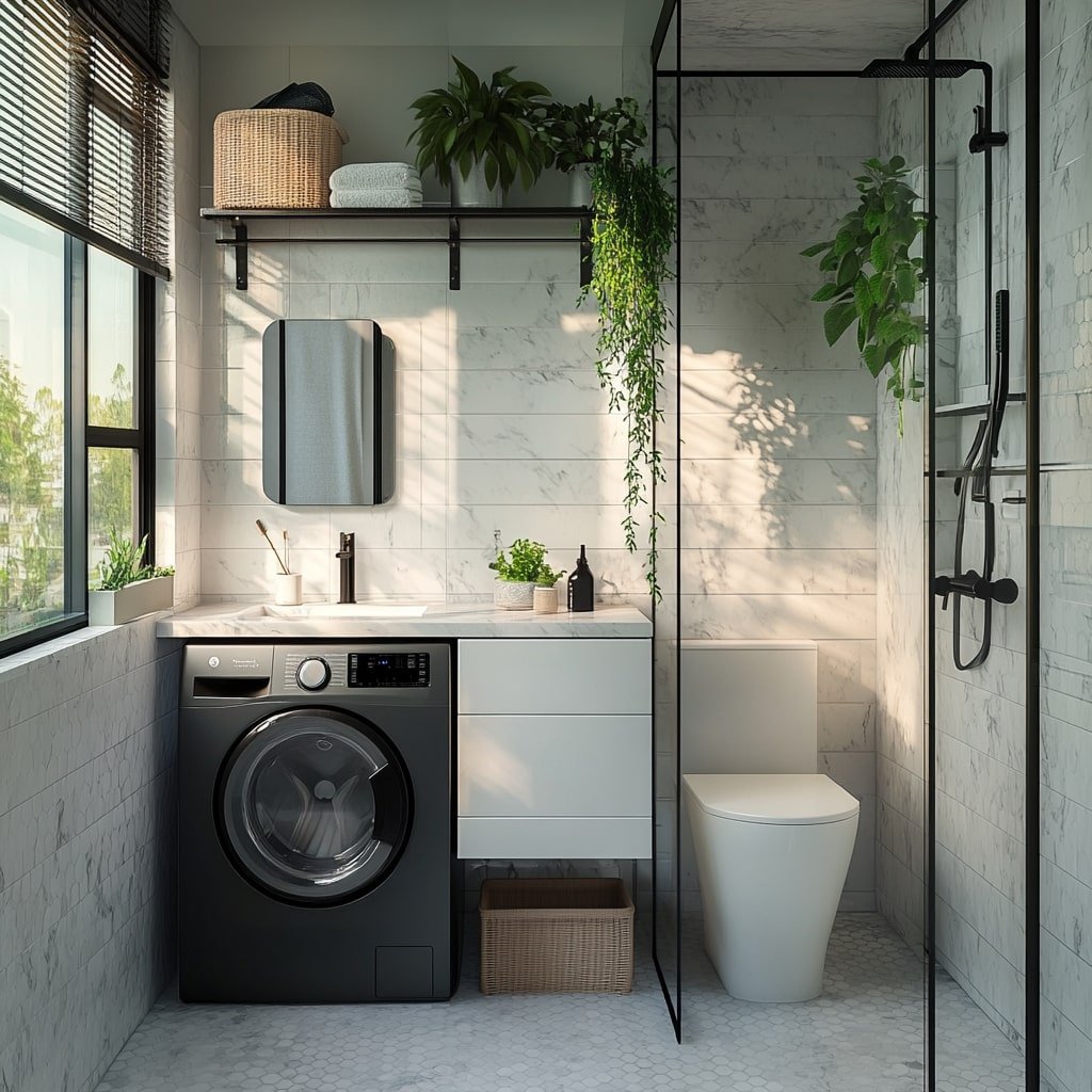 Integrated Bathroom-Laundry Design