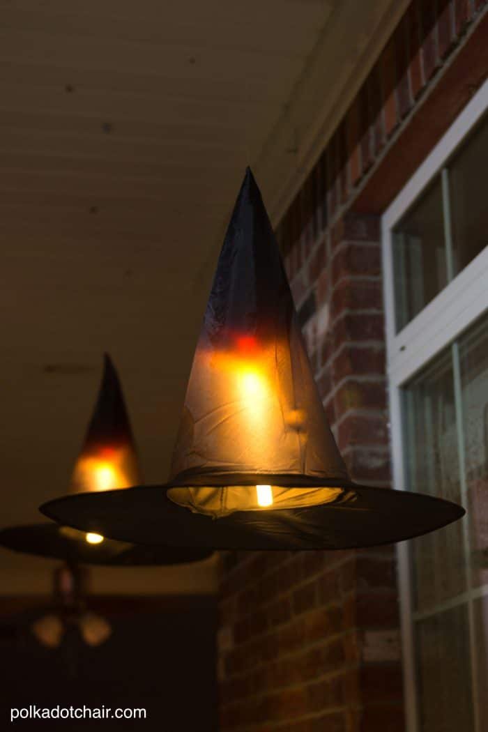 Lighted Witch Hat Decorations
