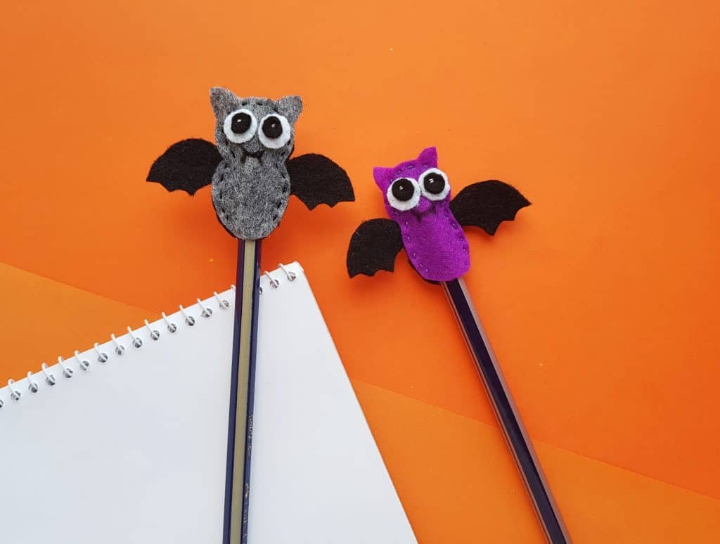 Mini Bat Pencil Toppers