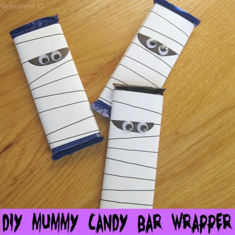 Mummy Candy Bar Wraps