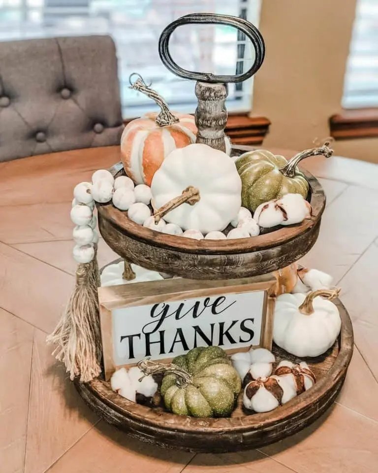 Muted Pumpkin Decor