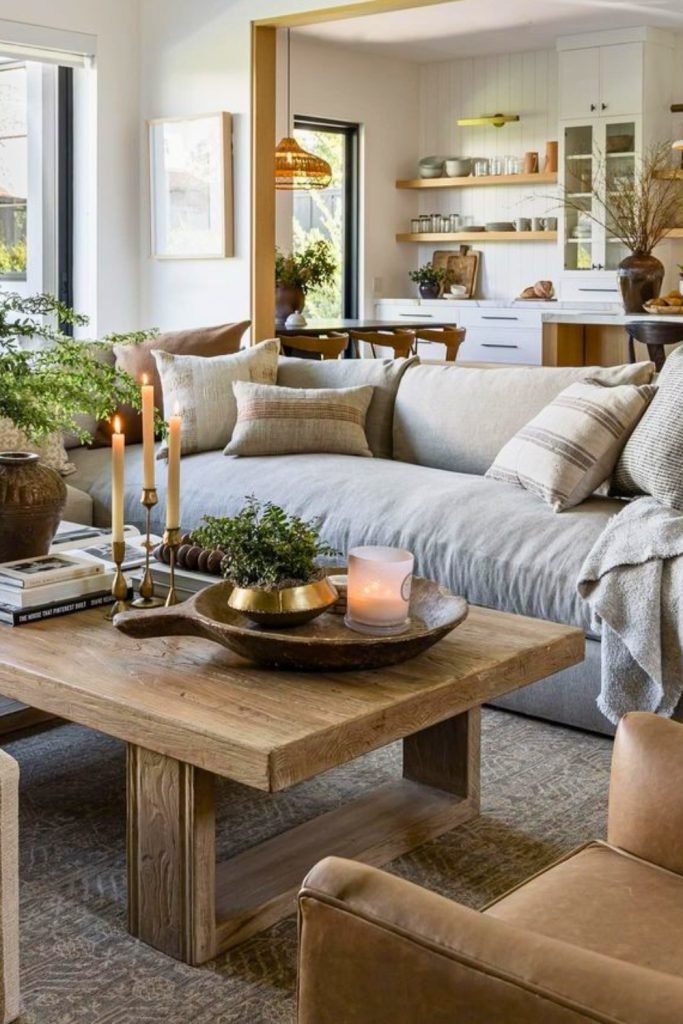 Neutral Earthy Living Room