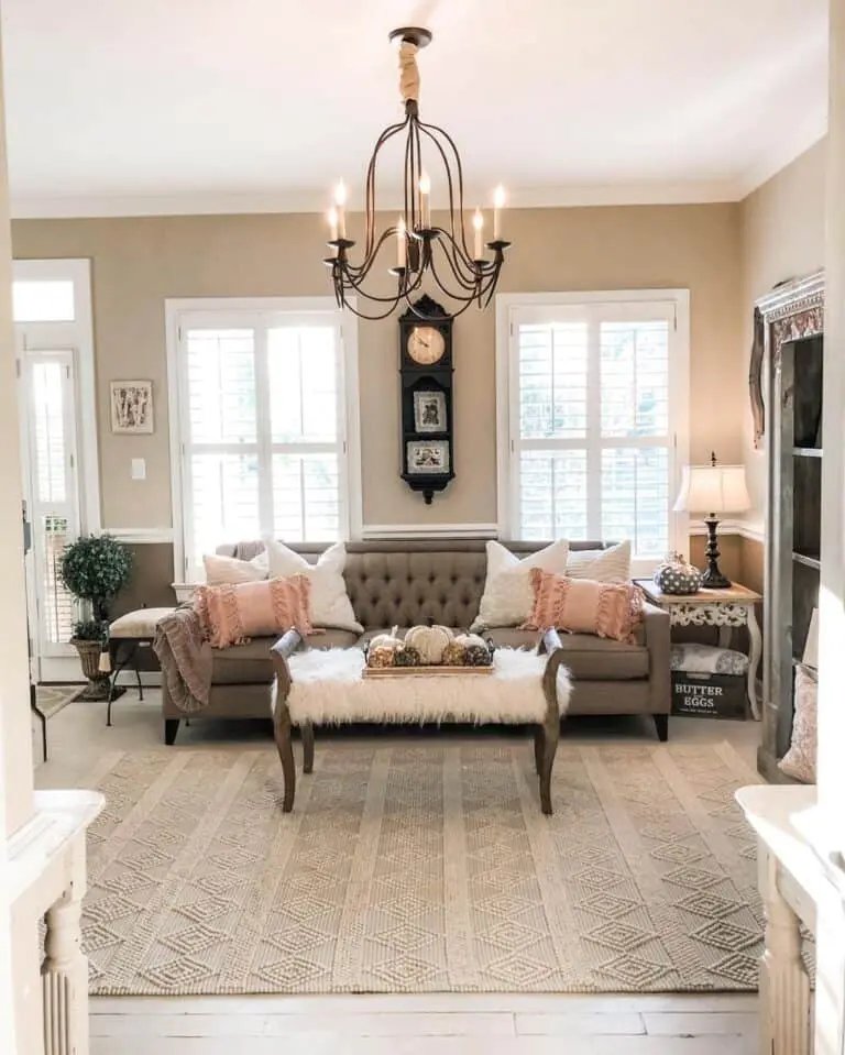 Neutral Farmhouse Living Room