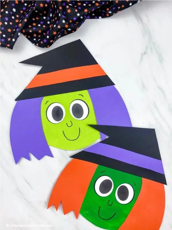 Paper Plate Witch Craft
