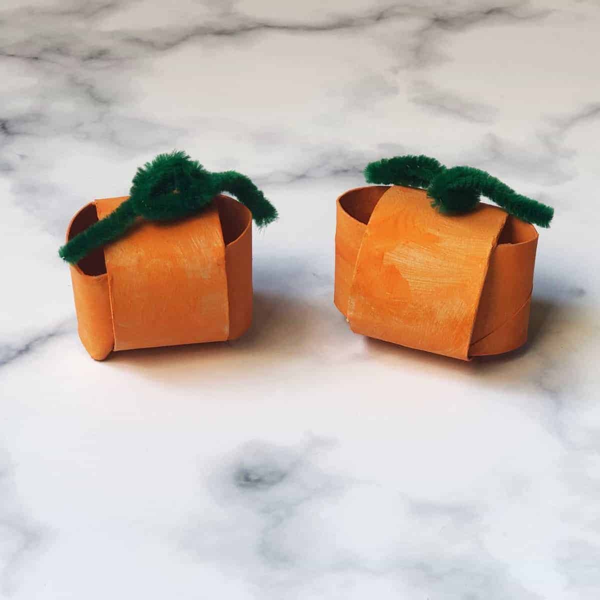Paper Towel Pumpkins