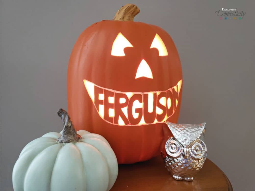 Personalized Carved Pumpkins