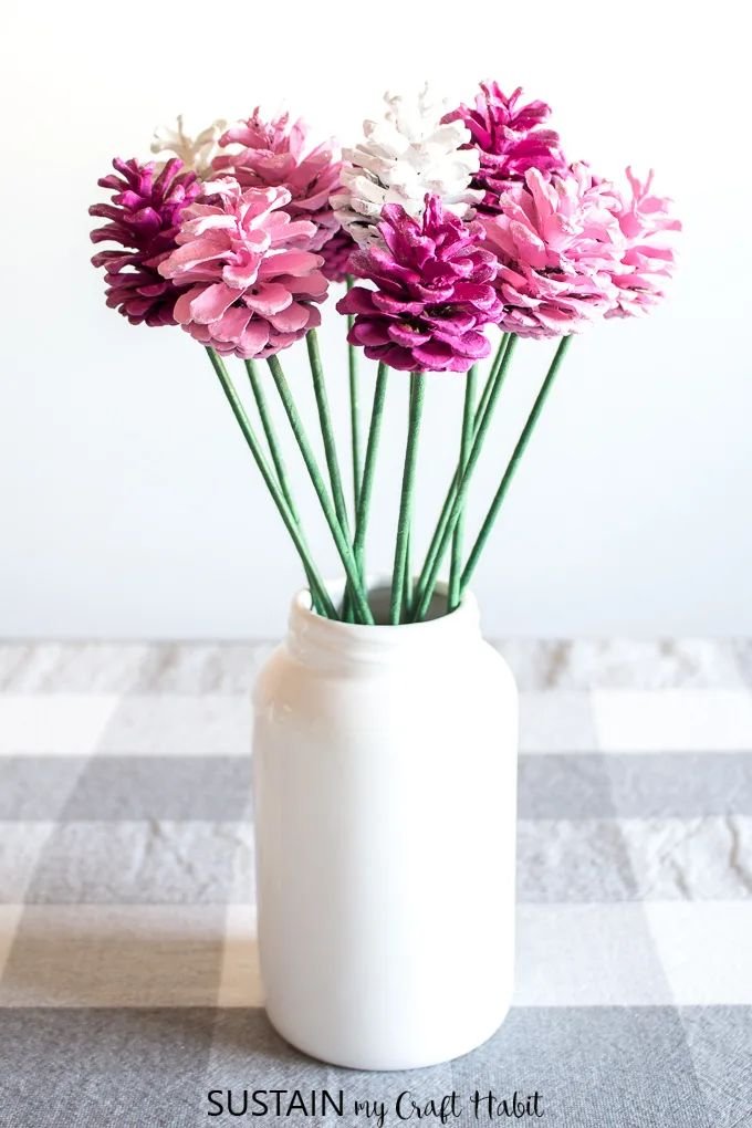 Pinecone Flower Bouquet