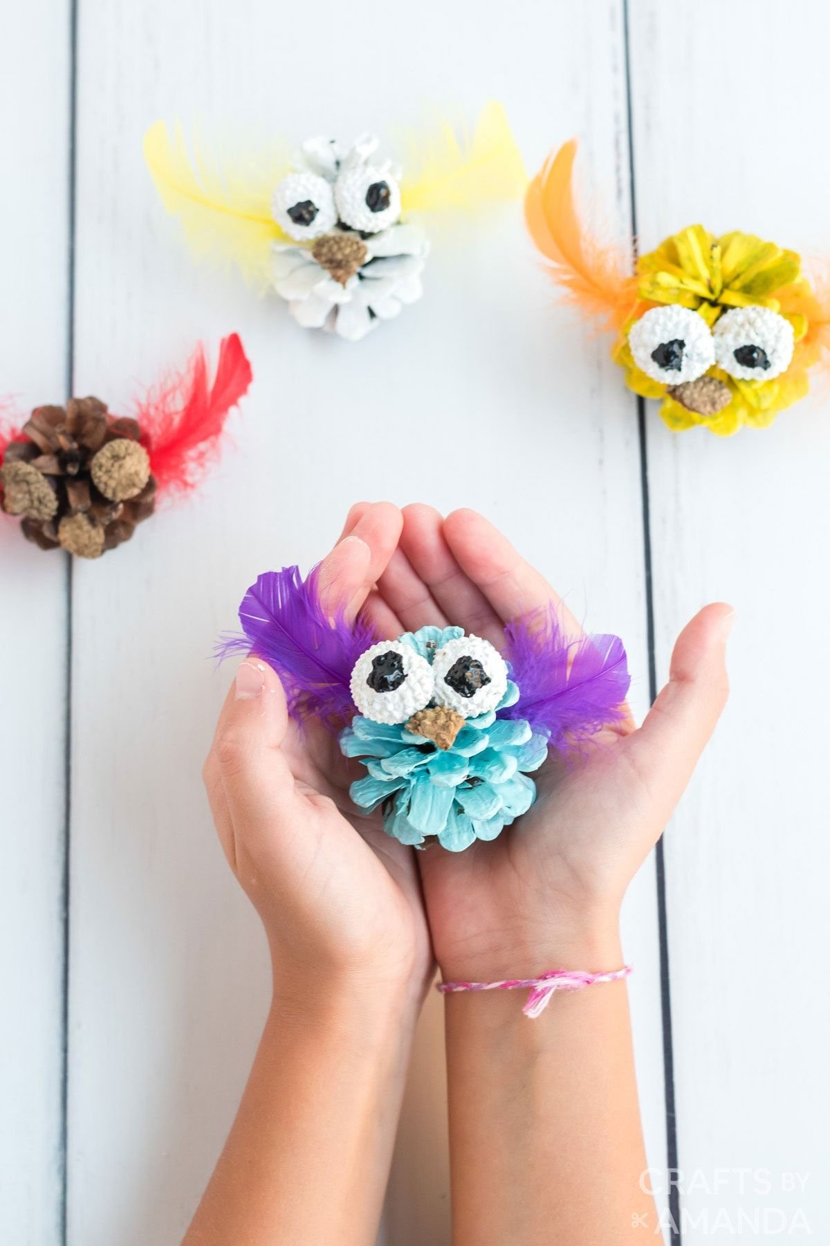 Pinecone Owl Craft Project