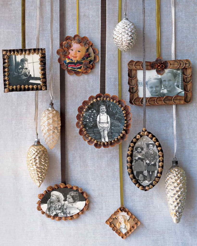 Pinecone-Themed Photo Display