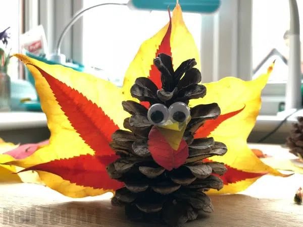 Pinecone Turkey Decoration