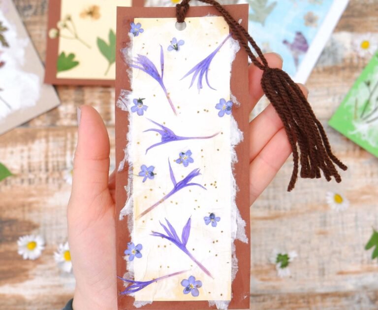 Pressed Flower Bookmark Craft