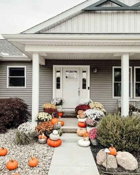 Pumpkin Garden Display