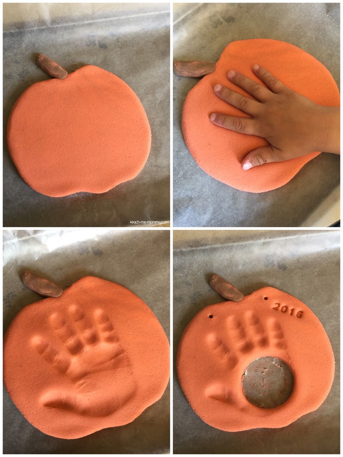 Pumpkin Handprint Keepsake Craft