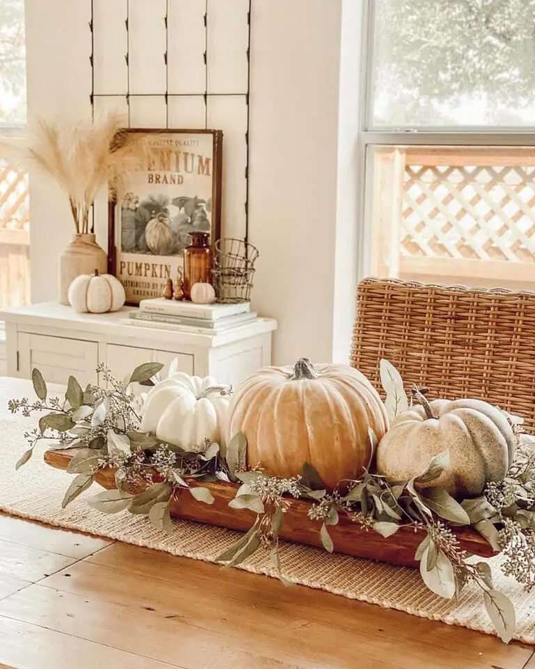 Pumpkin Trio Table Decor