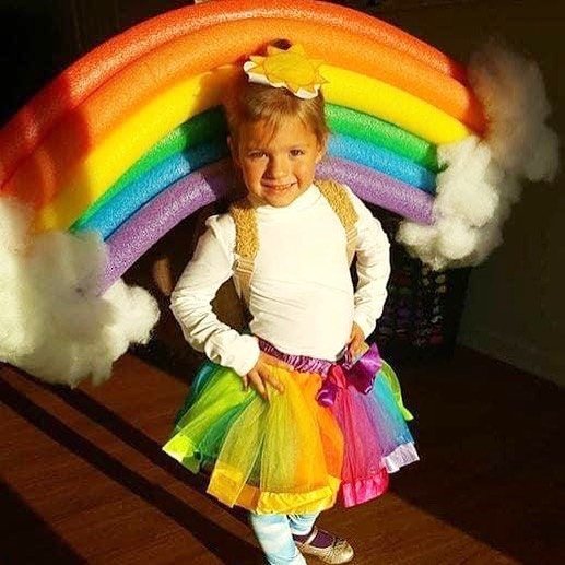 Rainbow Foam Pool Noodle Costume