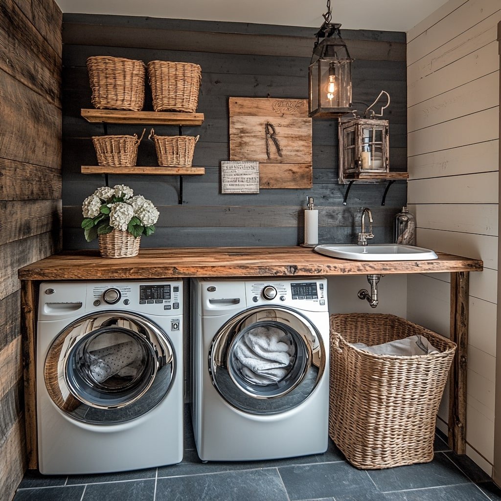 Reclaimed Wood Countertop Design