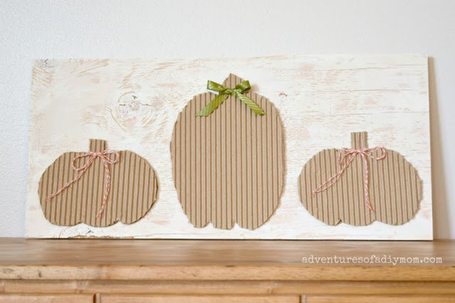 Recyclable Cardboard Pumpkin Craft