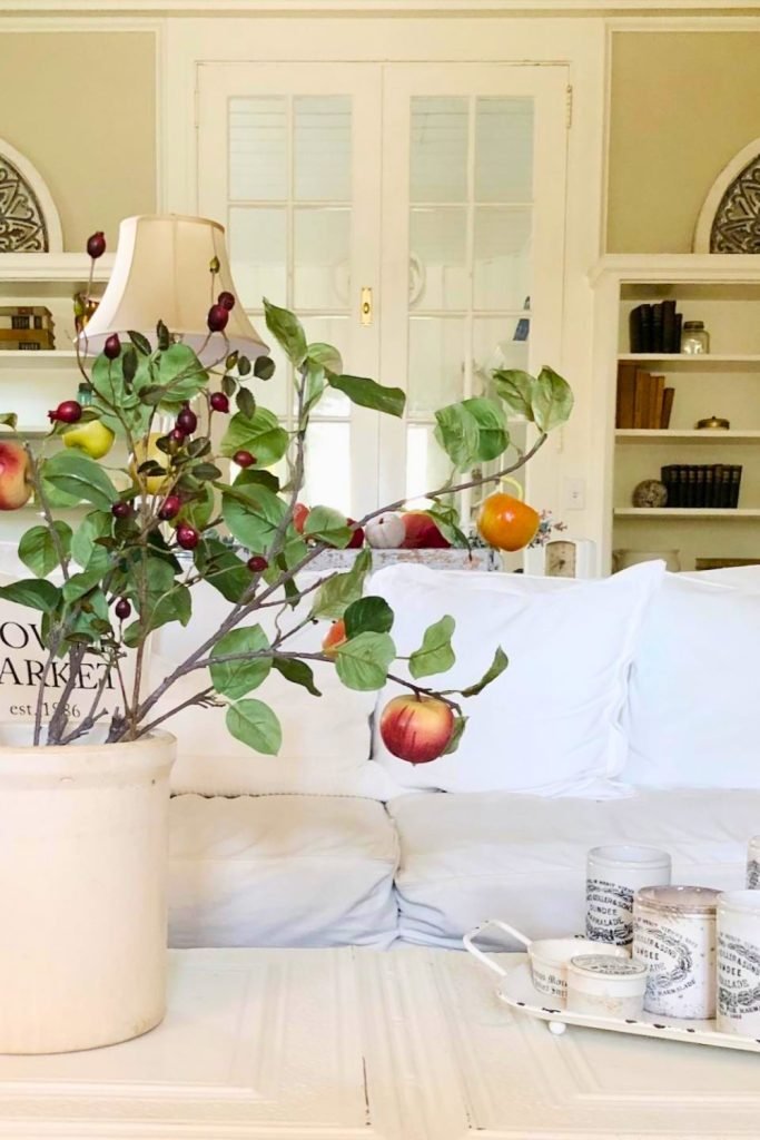 Rustic Autumn Branch Display
