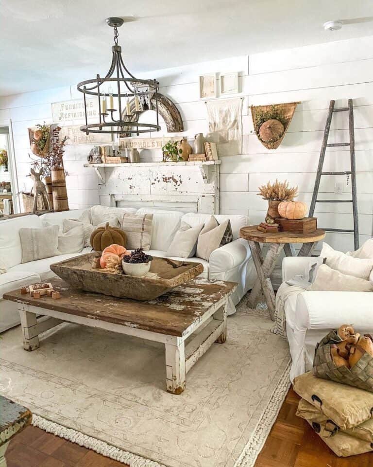Rustic Farmhouse Living Space