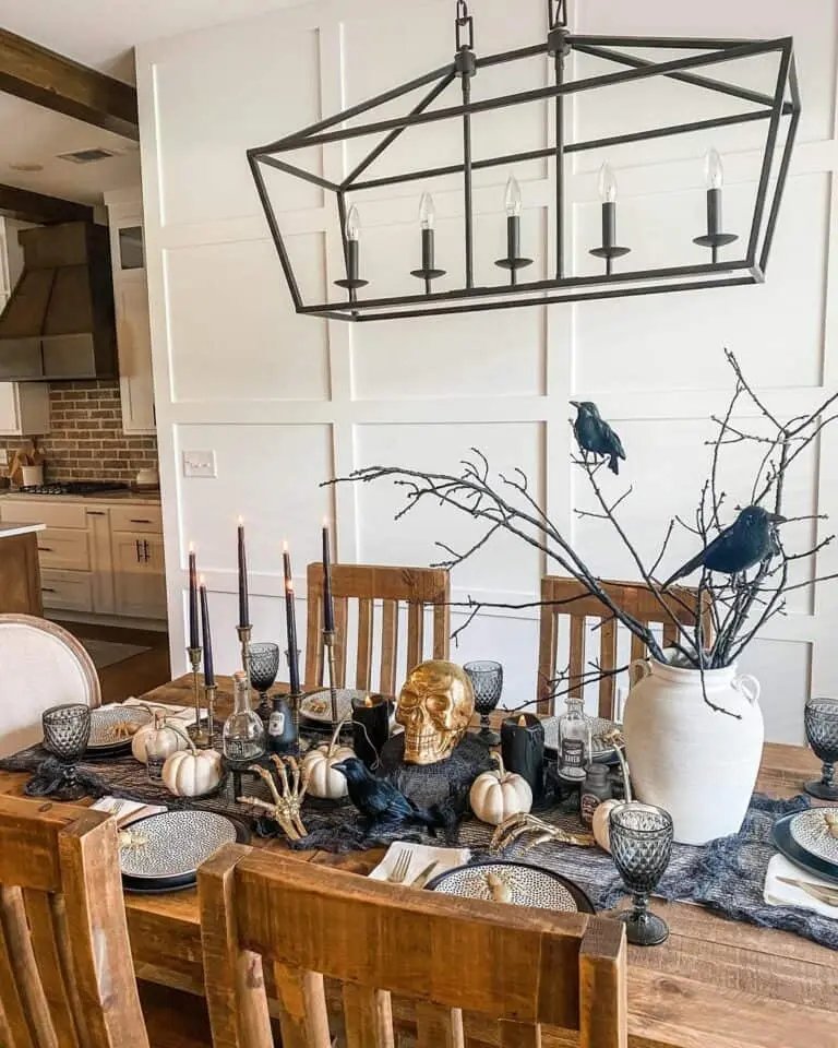 Rustic Halloween Table Decor