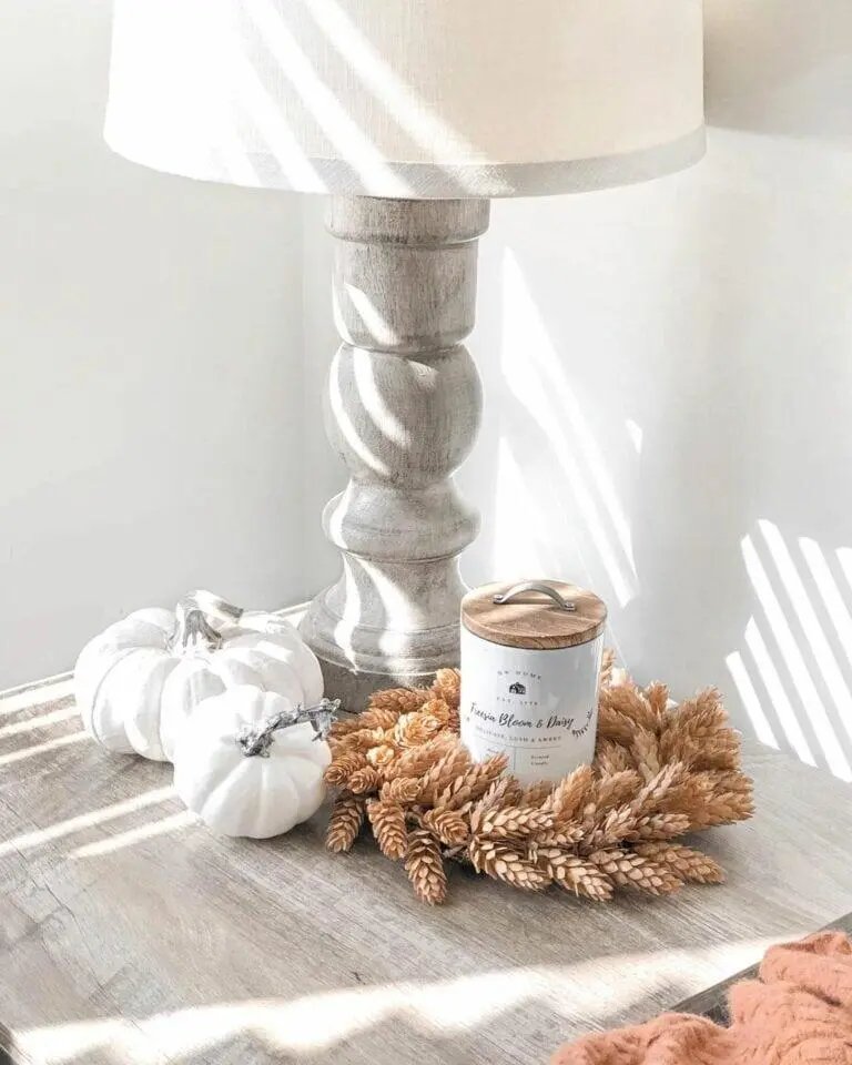 Rustic October Table Decor