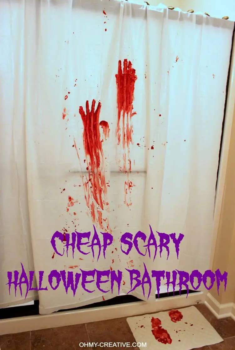 Scary Bathroom Decor Setup