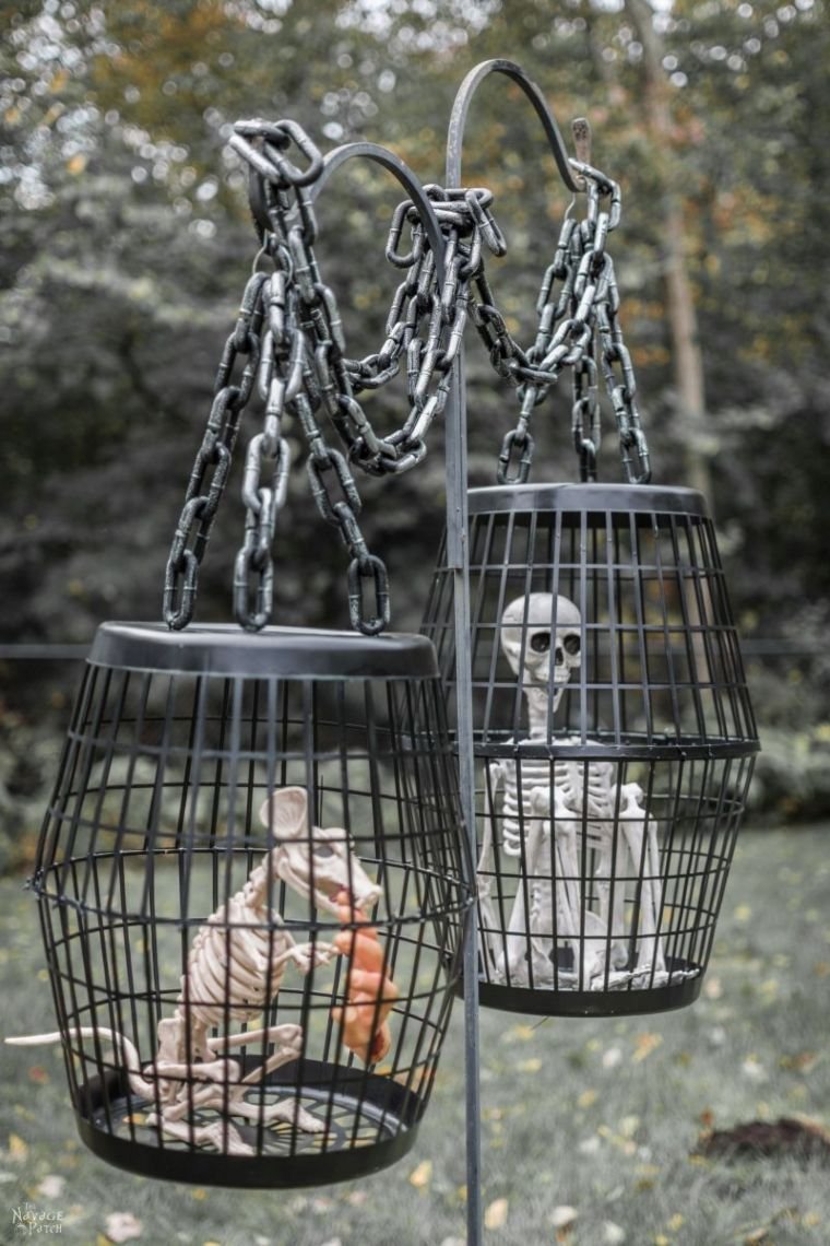 Scary Hanging Cage Decor