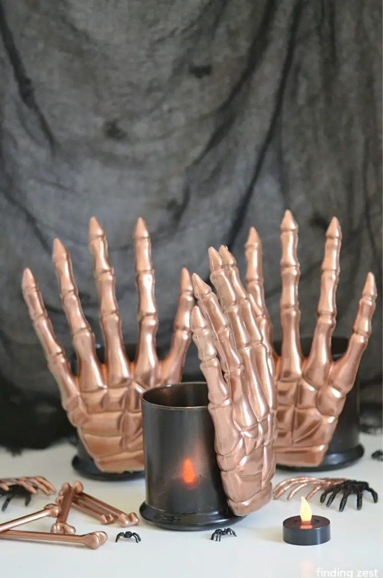 Skeleton Candle Holders