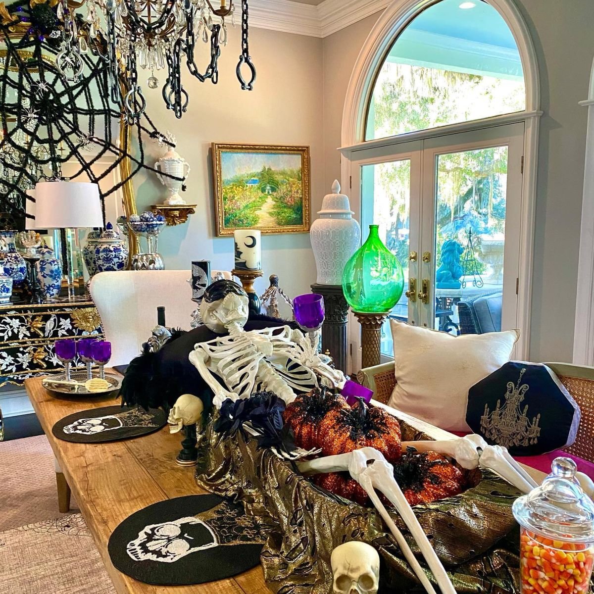 Skeleton Centerpiece Display