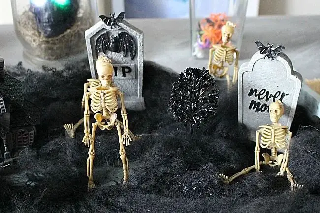 Skeleton Graveyard Decor