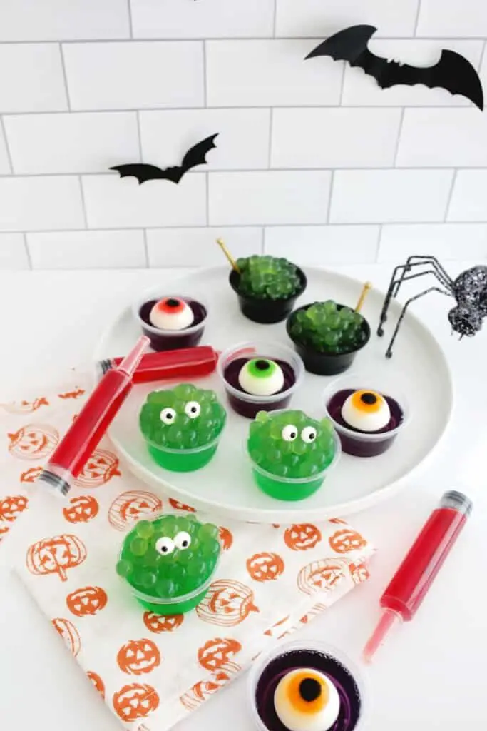 Slimy Green Jello Shots
