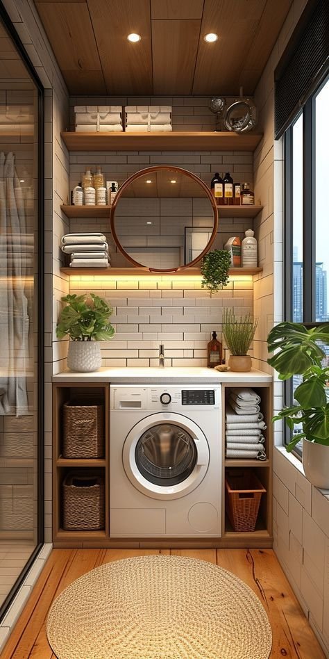 Spa-Inspired Laundry Retreat