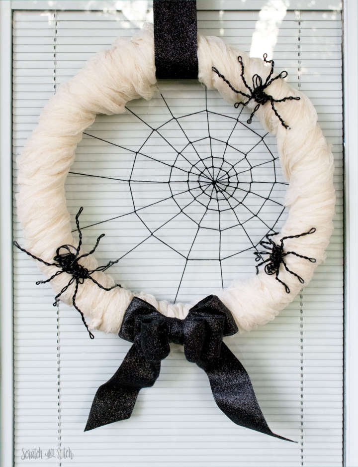 Spider Web Wreath Craft