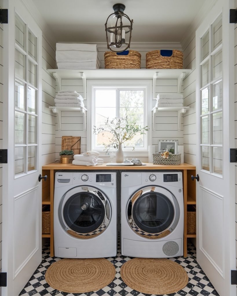 Stylish Galley Laundry Design